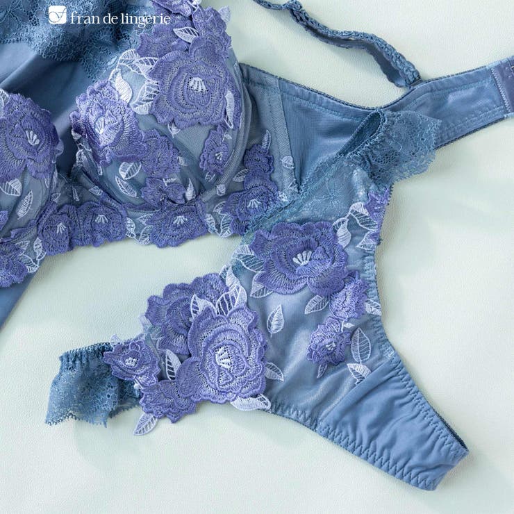 ゴージャス薔薇刺繍フェミニンヒップに 「グレースイストグランデ タンガ」[品番：FDLW0001763]｜fran de lingerie（フランデ ランジェリー）のレディースファッション通販｜SHOPLIST（ショップリスト）