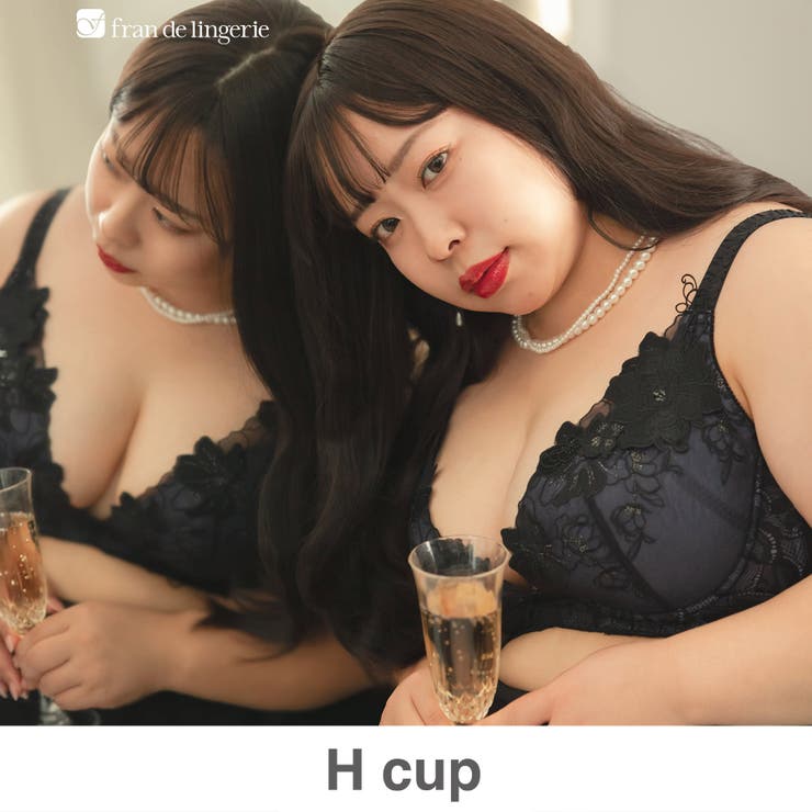 ブラック | 餅田コシヒカリさんとフランデランジェリーのコラボレーションが再び実現♪楽ちん＆キ… | fran de lingerie