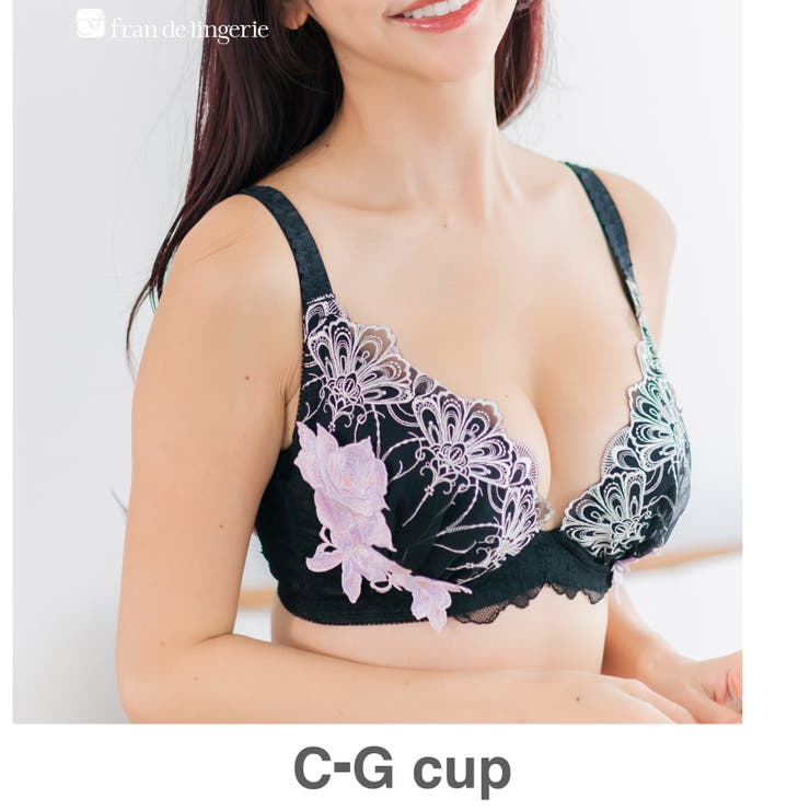 ブラック | 身体の変化に気付いた女性のためのご自愛ランジェリー「GRACE soin（グレー… | fran de lingerie