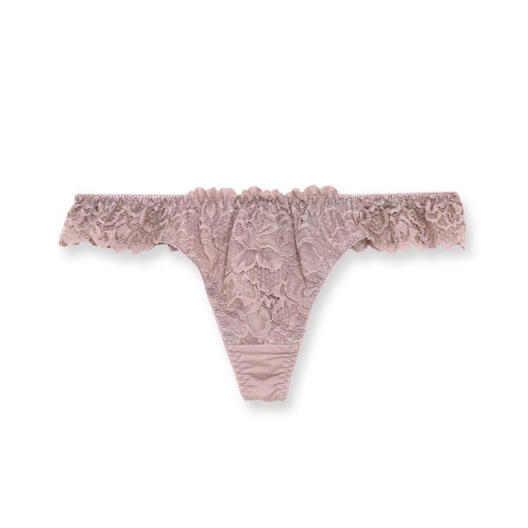 ベージュ | LacyQueen レーシークィーン コーディネートTバック（タンガ） | fran de lingerie