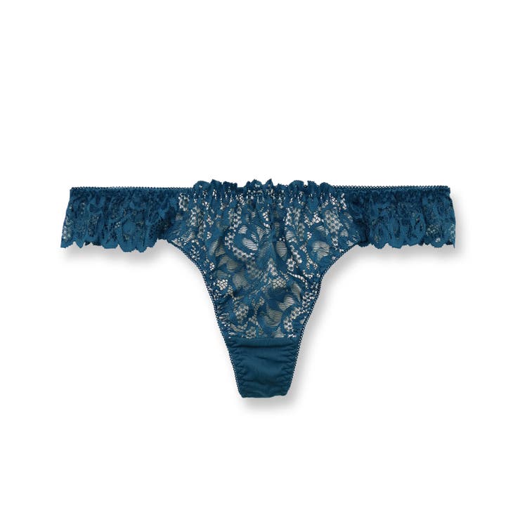 ブルーグリーン | LacyQueen レーシークィーン コーディネートTバック（タンガ） | fran de lingerie