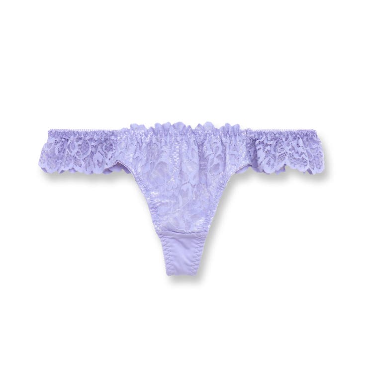 ラベンダー | LacyQueen レーシークィーン コーディネートTバック（タンガ） | fran de lingerie