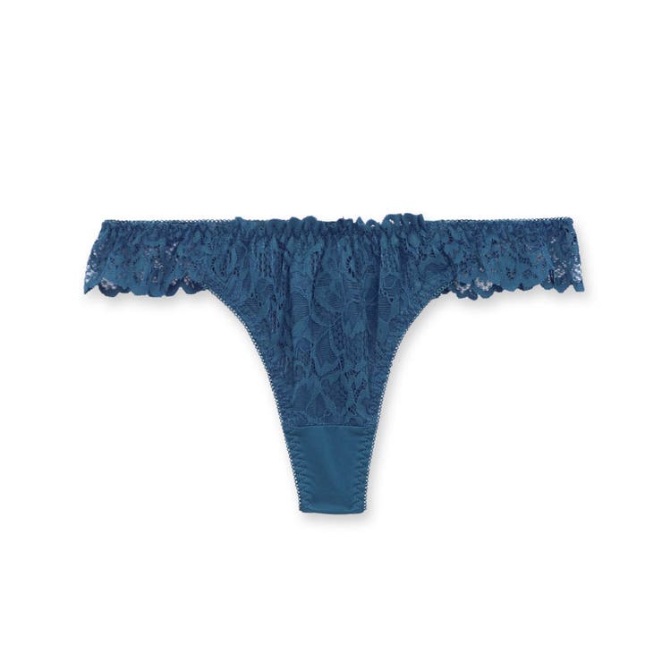 ミリタリーブルー | LacyQueen レーシークィーン コーディネートTバック（タンガ） | fran de lingerie