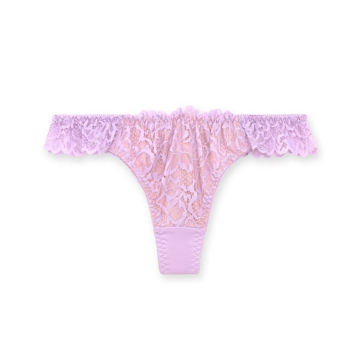 パープル | LacyQueen レーシークィーン コーディネートTバック（タンガ） | fran de lingerie