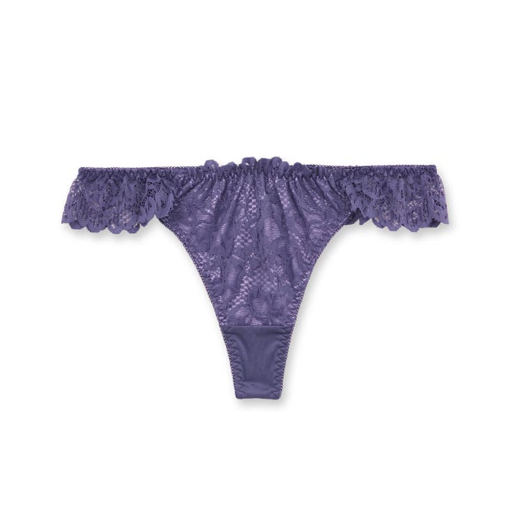 バイオレット | LacyQueen レーシークィーン コーディネートTバック（タンガ） | fran de lingerie