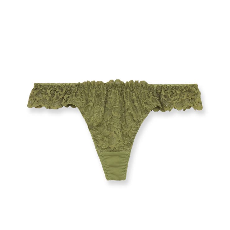 カーキ | LacyQueen レーシークィーン コーディネートTバック（タンガ） | fran de lingerie