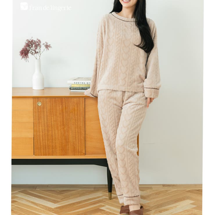 ブラウン２ | もこもこ ルームウェア パジャマ | fran de lingerie