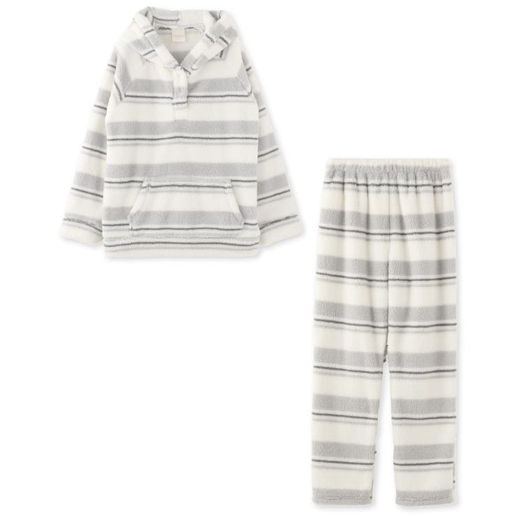 memory fleece メモリーフリースプルパーカー上下セット(アラン編み | fran de lingerie | 詳細画像5 