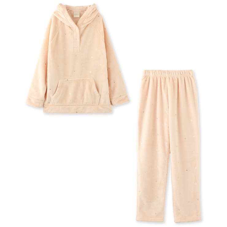 memory fleece メモリーフリースプルパーカー上下セット(アラン編み | fran de lingerie | 詳細画像8 