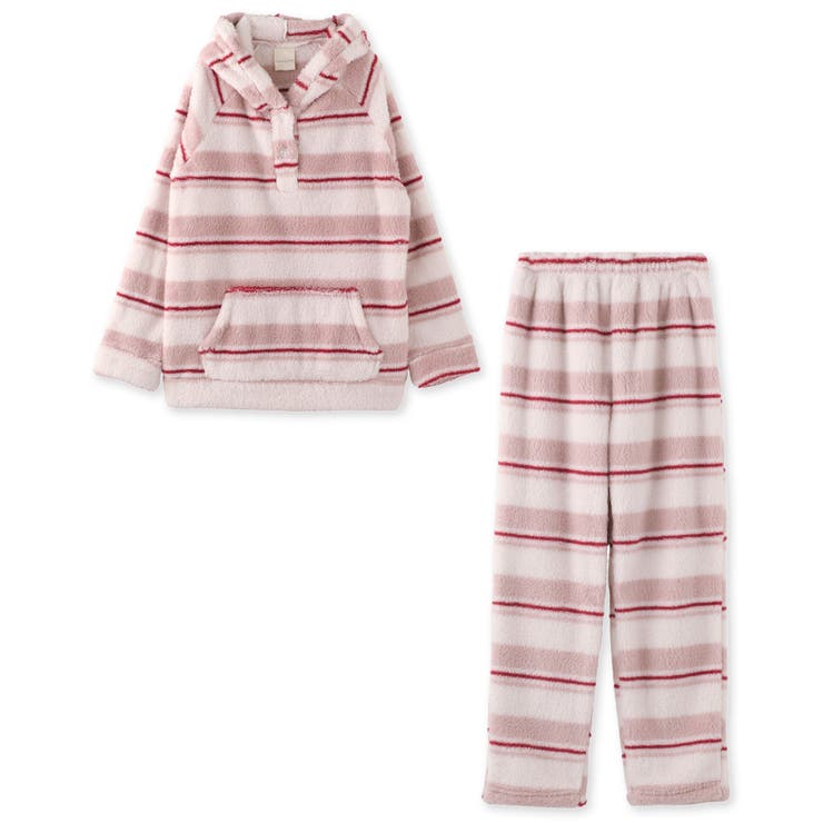 memory fleece メモリーフリースプルパーカー上下セット(アラン編み | fran de lingerie | 詳細画像9 