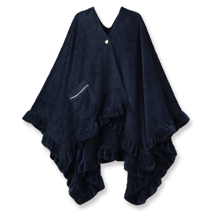 ネイビー2 | もこもこ ブランケット 着る毛布 | fran de lingerie