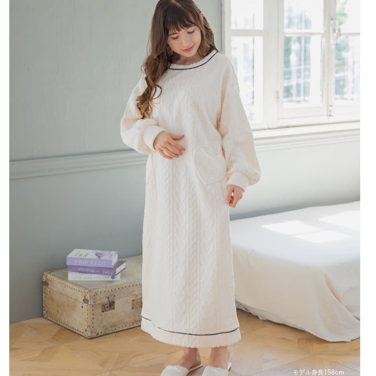 もこもこ ルームウェア ワンピース | fran de lingerie | 詳細画像12 