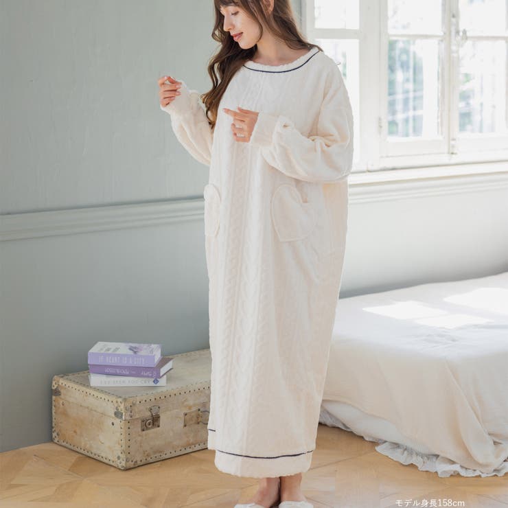 もこもこ ルームウェア ワンピース | fran de lingerie | 詳細画像13 