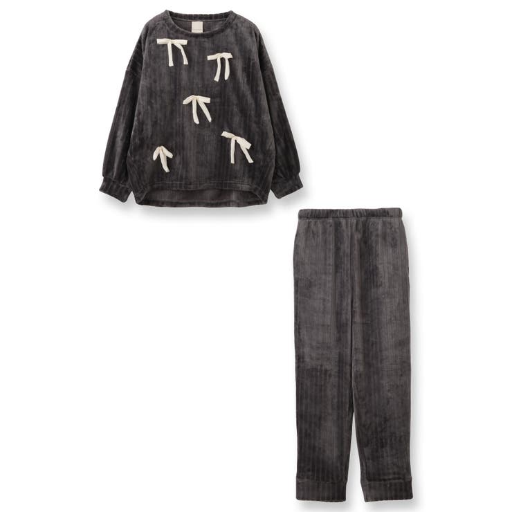 ダークグレー | もこもこ ルームウェア パジャマ | fran de lingerie