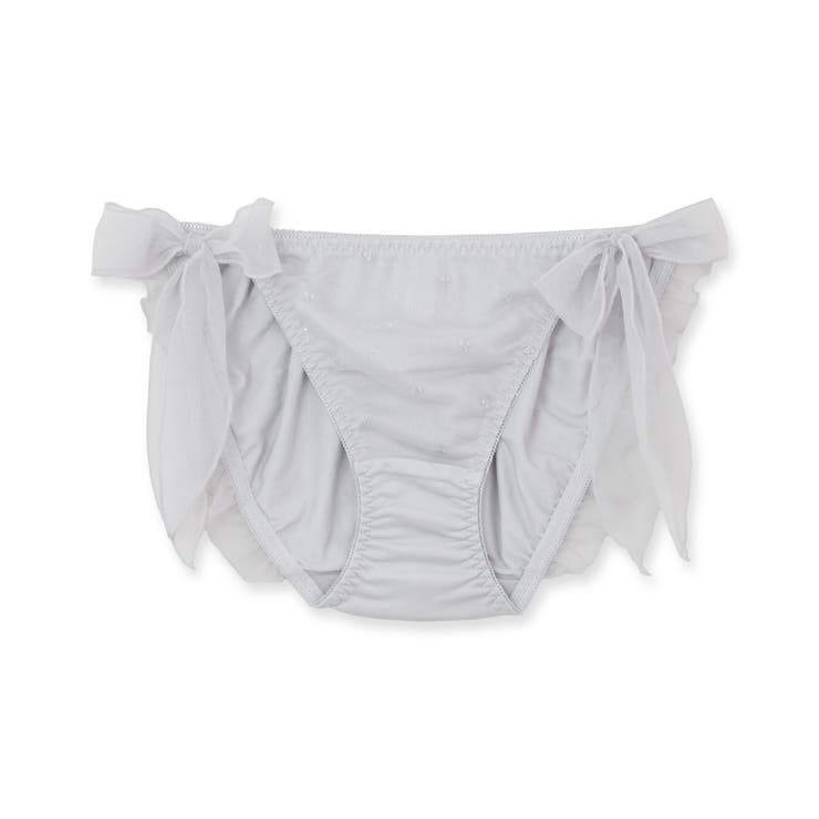 ライトグレー | とびきりキュートなハートドットお揃い紐ショーツ 「ナチュラルデイリーブラ005 | fran de lingerie