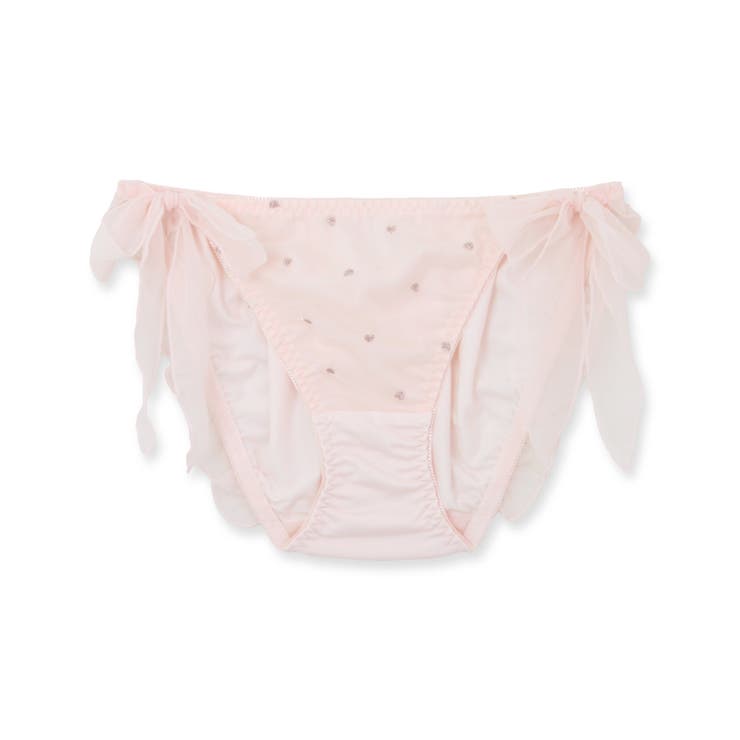 ライトピンク | とびきりキュートなハートドットお揃い紐ショーツ 「ナチュラルデイリーブラ005 | fran de lingerie