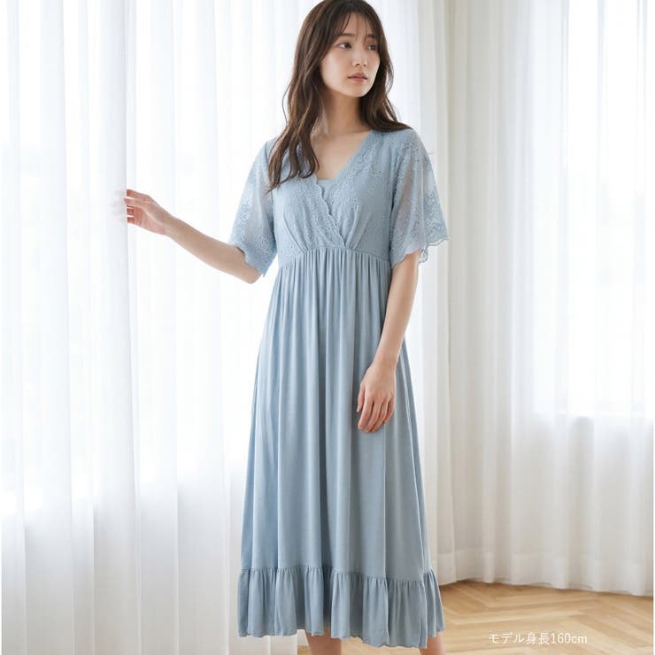 『LuNight（ルナイト）』ナイトブラ付きルームウェア パジャマ選べる女神シル… | fran de lingerie | 詳細画像24 
