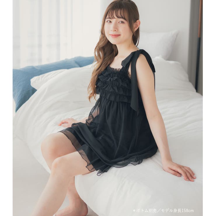 ナイトブラ付きルームウェア＆パジャマナイトブラ付きキャミソール 「ルナイト スイ… | fran de lingerie | 詳細画像4 