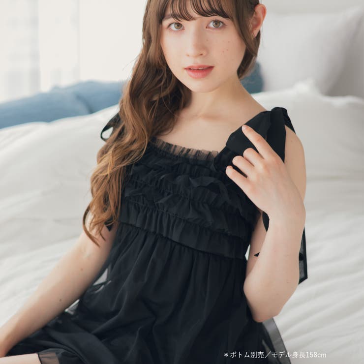 ナイトブラ付きルームウェア＆パジャマナイトブラ付きキャミソール 「ルナイト スイ… | fran de lingerie | 詳細画像6 