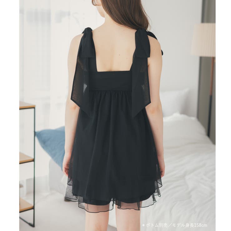 ナイトブラ付きルームウェア＆パジャマナイトブラ付きキャミソール 「ルナイト スイ… | fran de lingerie | 詳細画像9 