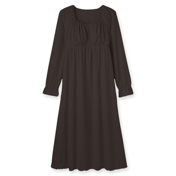 ナイトブラ付きルームウェアナイトブラ付き長袖ロングワンピース 「ルナイト | fran de lingerie | 詳細画像2 