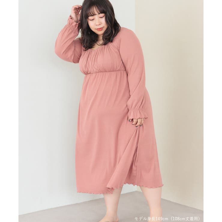 ナイトブラ付きルームウェアナイトブラ付き長袖ロングワンピース 「ルナイト | fran de lingerie | 詳細画像15 