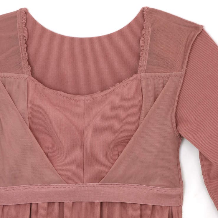 ナイトブラ付きルームウェアナイトブラ付き長袖ロングワンピース 「ルナイト | fran de lingerie | 詳細画像32 