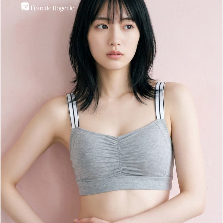 ミッドグレー | 安定感高めのパワーネット仕様 「ナイトブラ004 おやすみブラ」 ナイトブラ | fran de lingerie