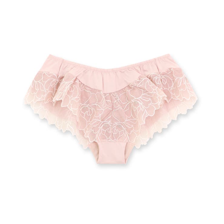 ピンク | 品ありチュールフラワーリュクスな可愛さ！ 「ノーブルティアラブラ003 フレア」 | fran de lingerie