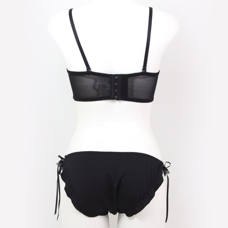 チューブブラ、2WAYストラップ 刺繍で描くリッチなマドラスチェック「スフレフィ… | fran de lingerie | 詳細画像31 