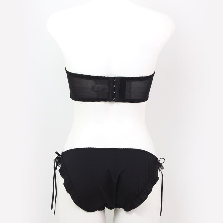 チューブブラ、2WAYストラップ 刺繍で描くリッチなマドラスチェック「スフレフィ… | fran de lingerie | 詳細画像33 