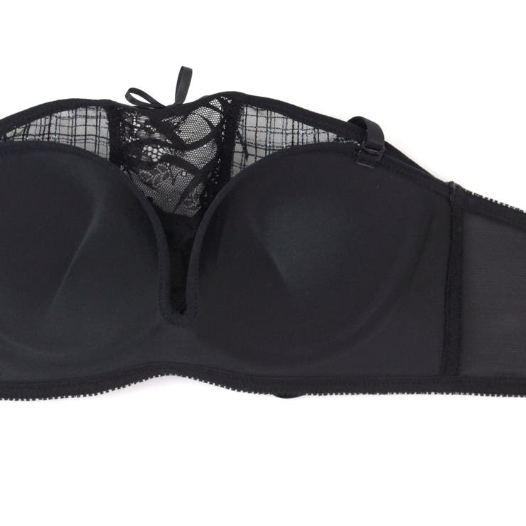 チューブブラ、2WAYストラップ 刺繍で描くリッチなマドラスチェック「スフレフィ… | fran de lingerie | 詳細画像34 