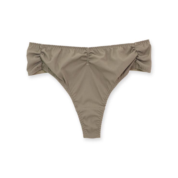 カーキ | あると便利なシンプルTバック予備ショーツとしても◎ | fran de lingerie