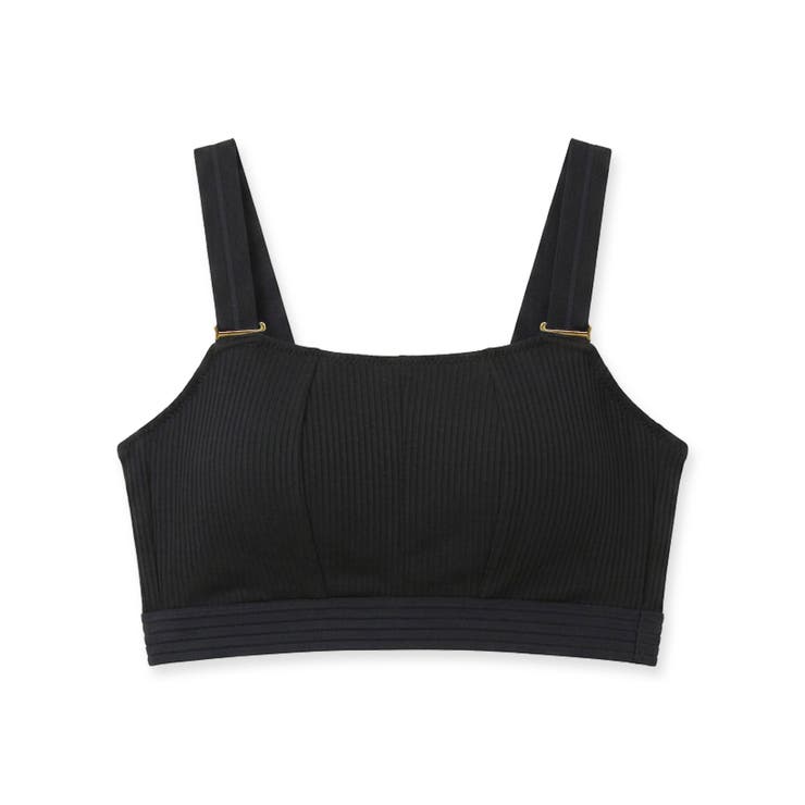 チラ見えOK！リブ素材のスクエアネックブラまるでワイヤーブラのようなノンワイヤー… | fran de lingerie | 詳細画像2 