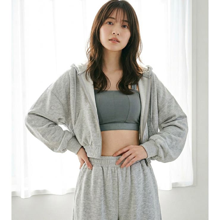 チラ見えOK！リブ素材のスクエアネックブラまるでワイヤーブラのようなノンワイヤー… | fran de lingerie | 詳細画像15 