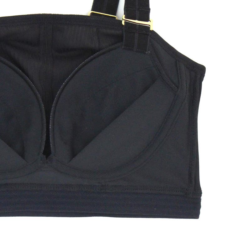 チラ見えOK！リブ素材のスクエアネックブラまるでワイヤーブラのようなノンワイヤー… | fran de lingerie | 詳細画像19 
