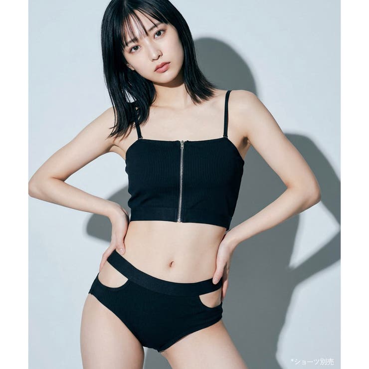スタイリッシュなノンワイヤーブラまるでワイヤーブラのようなフロントホック ノンワ… | fran de lingerie | 詳細画像7 