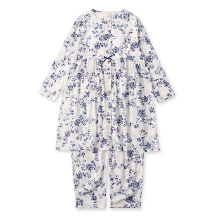 ホワイト | soft gauze clothマタニティチュニックセット長袖上下セット | fran de lingerie