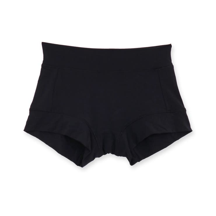 ブラック | ベーシックなものこそ上質に包まれる優しい履き心地 「シルりら ゴム無し一部丈ショ… | fran de lingerie