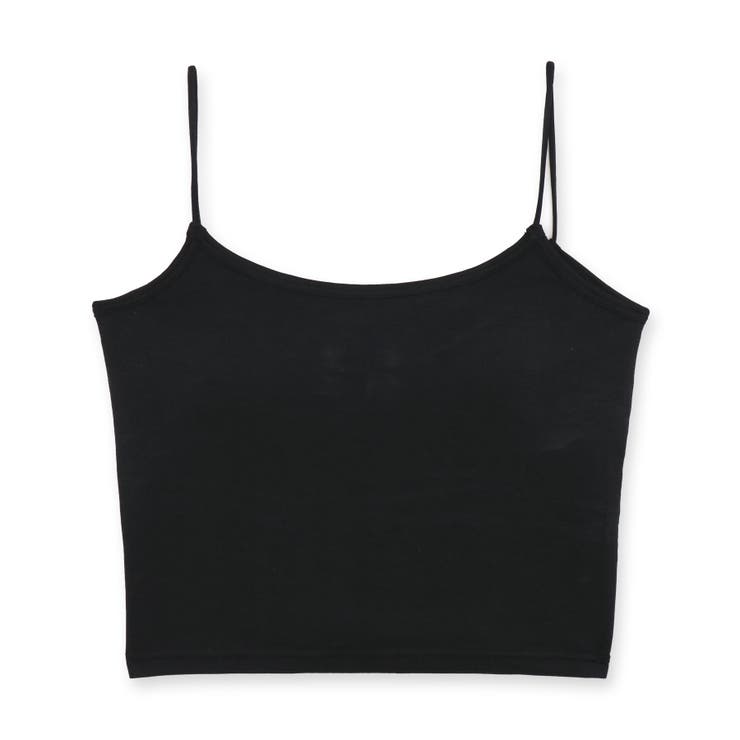 さらっと滑らかなシルキーリネンクロップド丈のパッド付きキャミ 「シルキーリネン … | fran de lingerie | 詳細画像2 