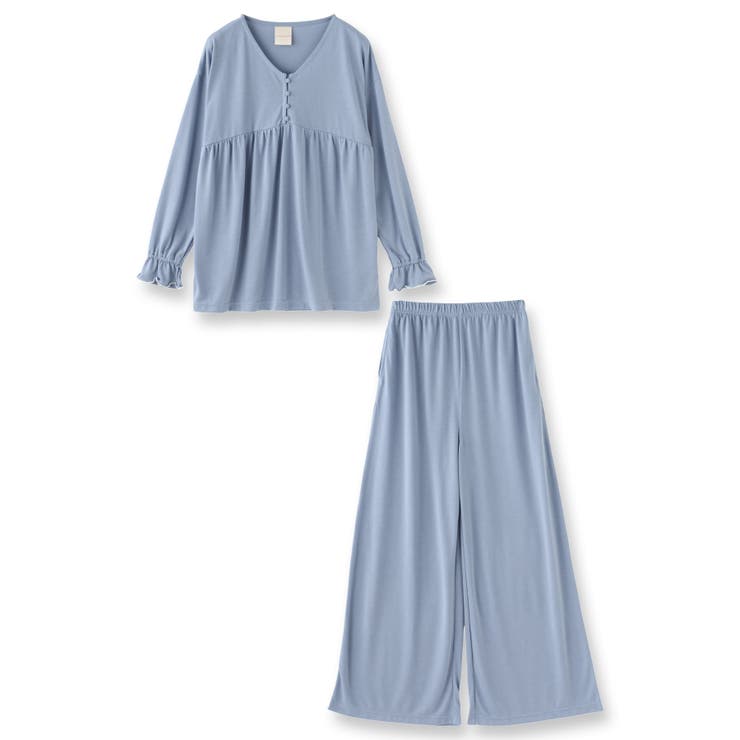 tororelax とろリラプルオーバー＆ワイドパンツ・上下セットパジャマ | fran de lingerie | 詳細画像2 