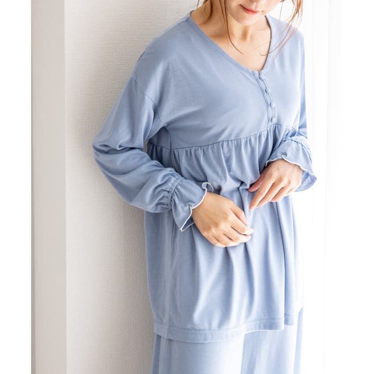 tororelax とろリラプルオーバー＆ワイドパンツ・上下セットパジャマ | fran de lingerie | 詳細画像11 