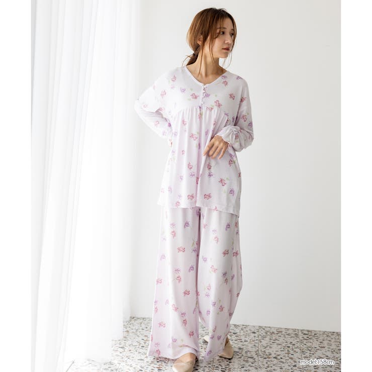 tororelax とろリラプルオーバー＆ワイドパンツ・上下セットパジャマ | fran de lingerie | 詳細画像13 