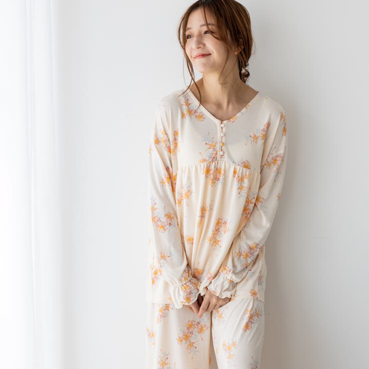 tororelax とろリラプルオーバー＆ワイドパンツ・上下セットパジャマ | fran de lingerie | 詳細画像17 