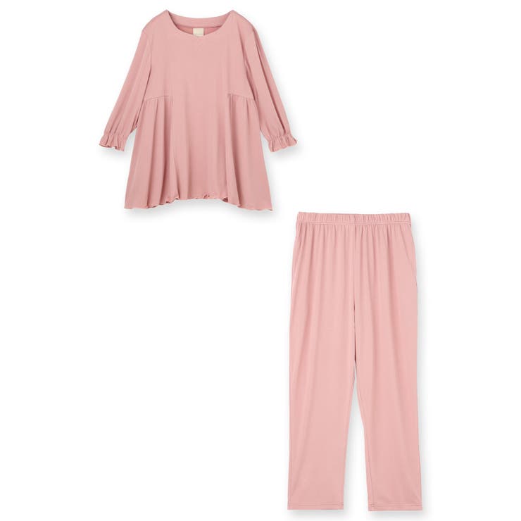 ≪tororelax とろリラ≫ 七分袖プルオーバー&テーパードパンツ | fran de lingerie | 詳細画像3