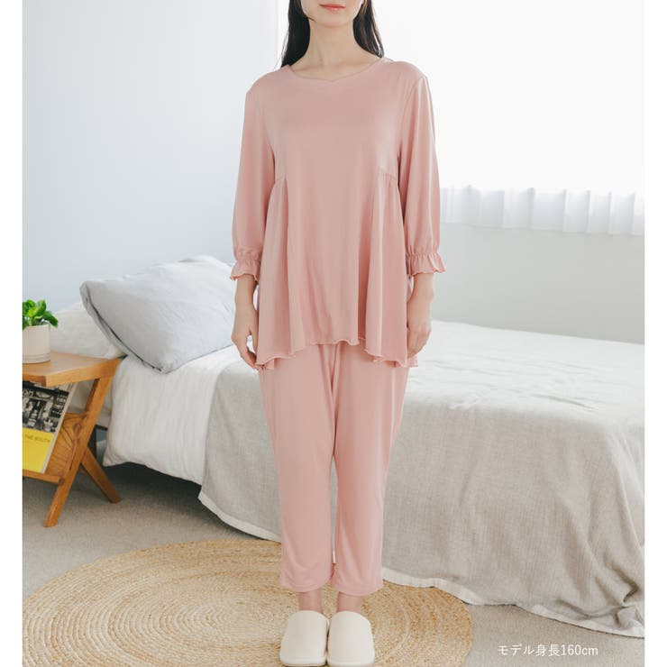 ≪tororelax とろリラ≫ 七分袖プルオーバー&テーパードパンツ | fran de lingerie | 詳細画像10