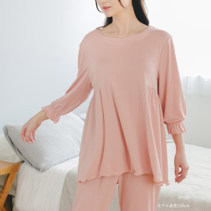 ≪tororelax とろリラ≫ 七分袖プルオーバー&テーパードパンツ | fran de lingerie | 詳細画像13