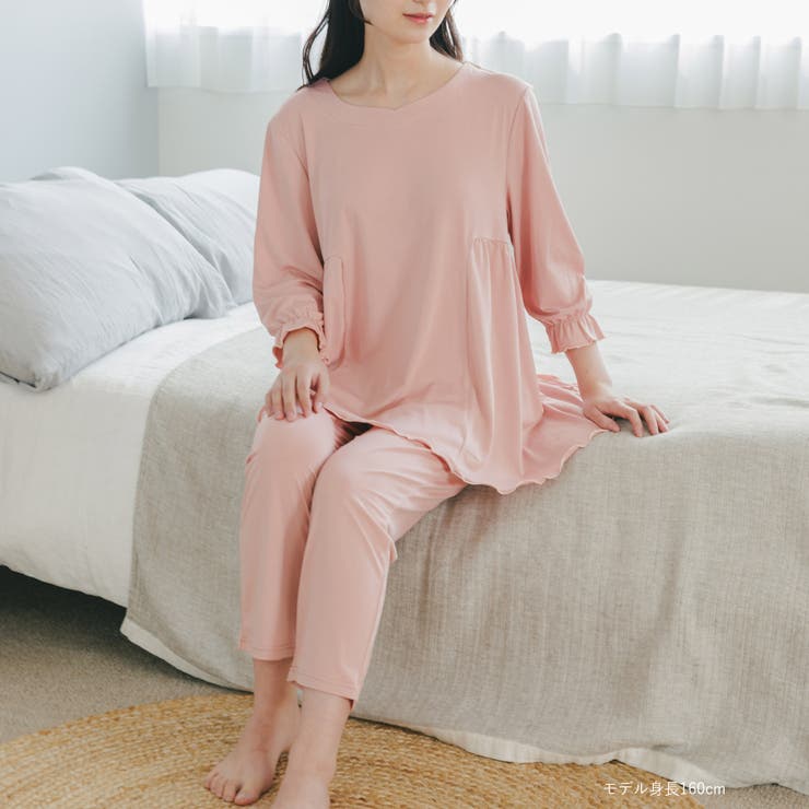 ≪tororelax とろリラ≫ 七分袖プルオーバー&テーパードパンツ | fran de lingerie | 詳細画像16