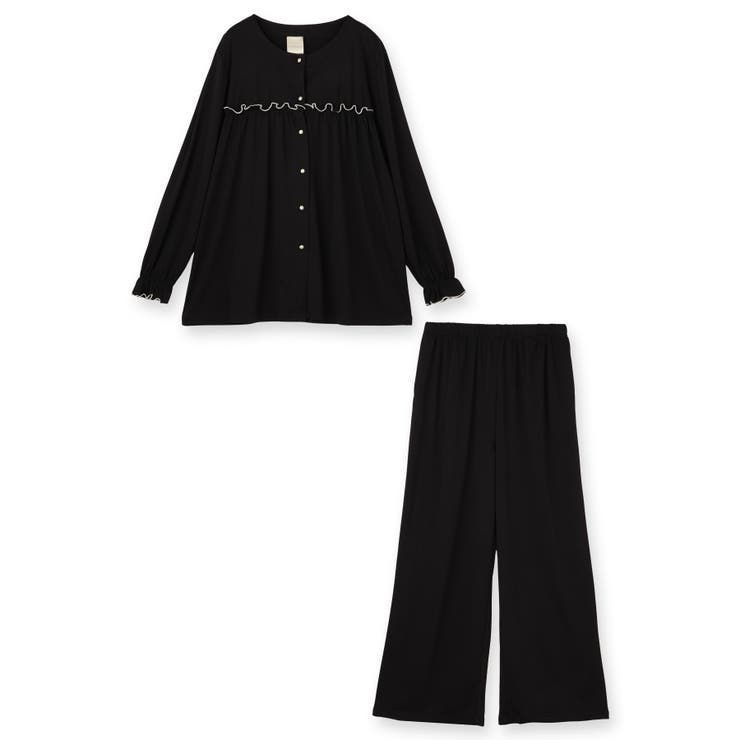 ≪tororelax とろリラ≫ 前開き長袖シャツ＆イージーロングパンツ | fran de lingerie | 詳細画像2 