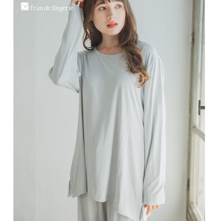 ライトグレー | tororelax とろリラ楽ちん＆シンプルなプルオーバー 「とろリラ | fran de lingerie